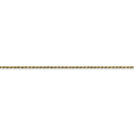 Load image into Gallery viewer, 10k Yellow Gold 1.15mm Polished Diamond Cut Rope Bracelet Anklet Choker Pendant Necklace Chain
