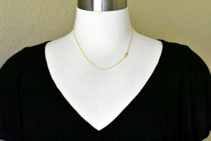 14k Yellow Gold 1mm Cable Bracelet Anklet Choker Necklace Pendant Chain