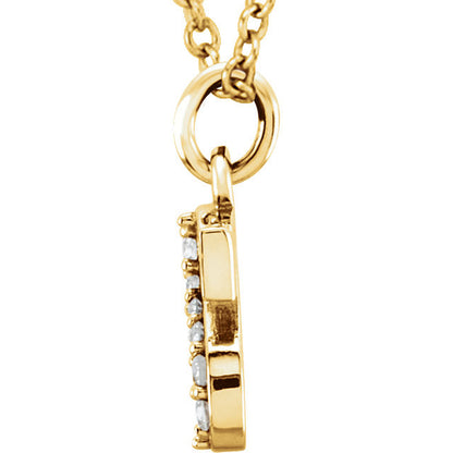 14k yellow rose white gold .03 ctw diamond tiny petite lowercase letter s initial alphabet pendant charm necklace