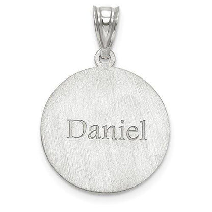 14k 10k gold sterling silver baseball personalized engraved pendant