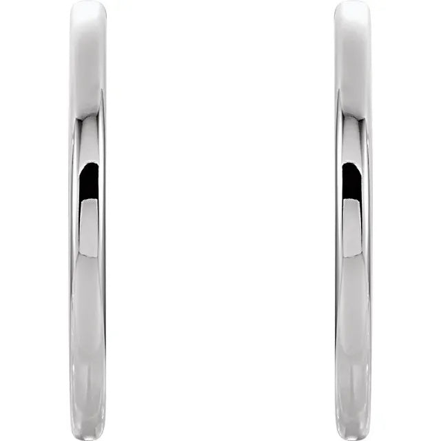14k solid yellow rose white gold 34.2mm round endless hinged hoop earrings custom made to order
