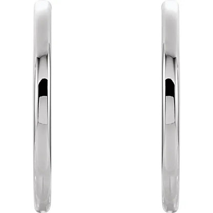 14k solid yellow rose white gold 34.2mm round endless hinged hoop earrings custom made to order