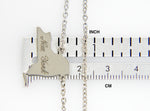 Carica l&#39;immagine nel visualizzatore di Gallery, 14K Gold or Sterling Silver New York NY State Name Necklace Personalized Monogram

