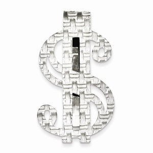 Solid Sterling Silver Dollar Sign Money Clip