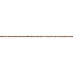 Ladda upp bild till gallerivisning, 14K Rose Gold 1.10mm Rope Bracelet Anklet Choker Necklace Pendant Chain
