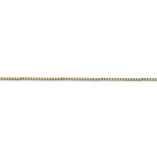 10k Yellow Gold 1.10mm Box Bracelet Anklet Choker Pendant Necklace Chain