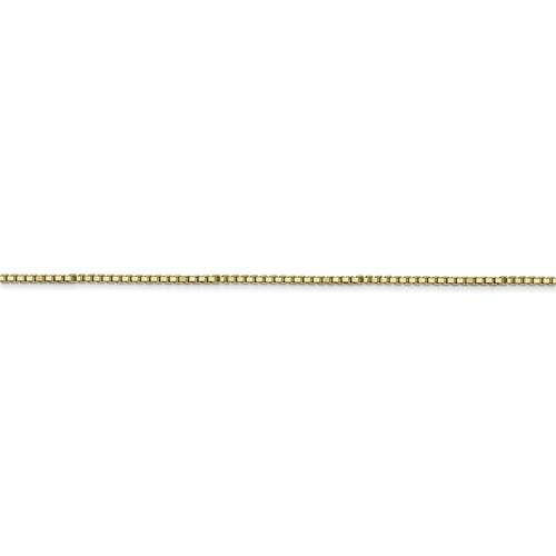 10k yellow gold 1.10mm box bracelet anklet choker pendant necklace chain