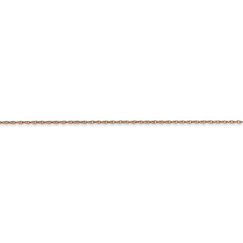 14k rose gold 0.50mm thin cable rope choker necklace pendant chain
