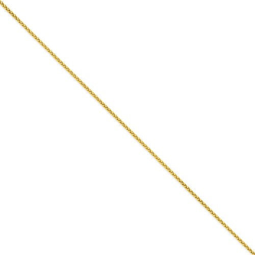 14k yellow gold 1.75mm parisian wheat bracelet anklet choker necklace pendant chain