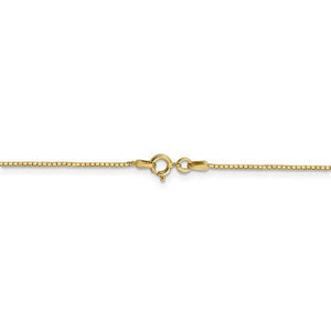 14K Yellow Gold 0.90mm Box Bracelet Anklet Choker Necklace Pendant Chain