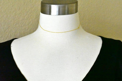 14k yellow gold 1mm singapore twisted bracelet anklet necklace choker pendant chain
