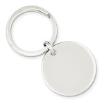 画像をギャラリービューアに読み込む, Engravable Sterling Silver Round Key Holder Ring Keychain Personalized Engraved Monogram
