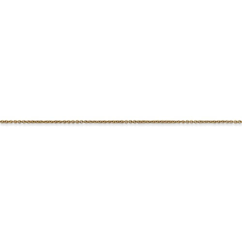 14k yellow gold 0.75mm polished cable bracelet anklet choker necklace pendant chain