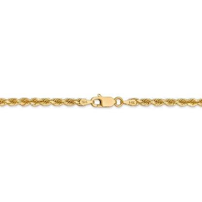 14k solid yellow gold 3.2mm diamond cut rope bracelet anklet choker necklace pendant chain