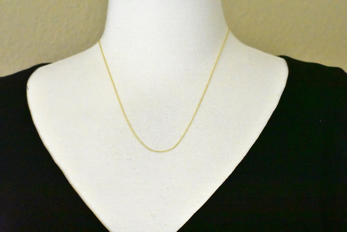 14k yellow gold 0.8mm spiga wheat bracelet anklet choker necklace pendant chain