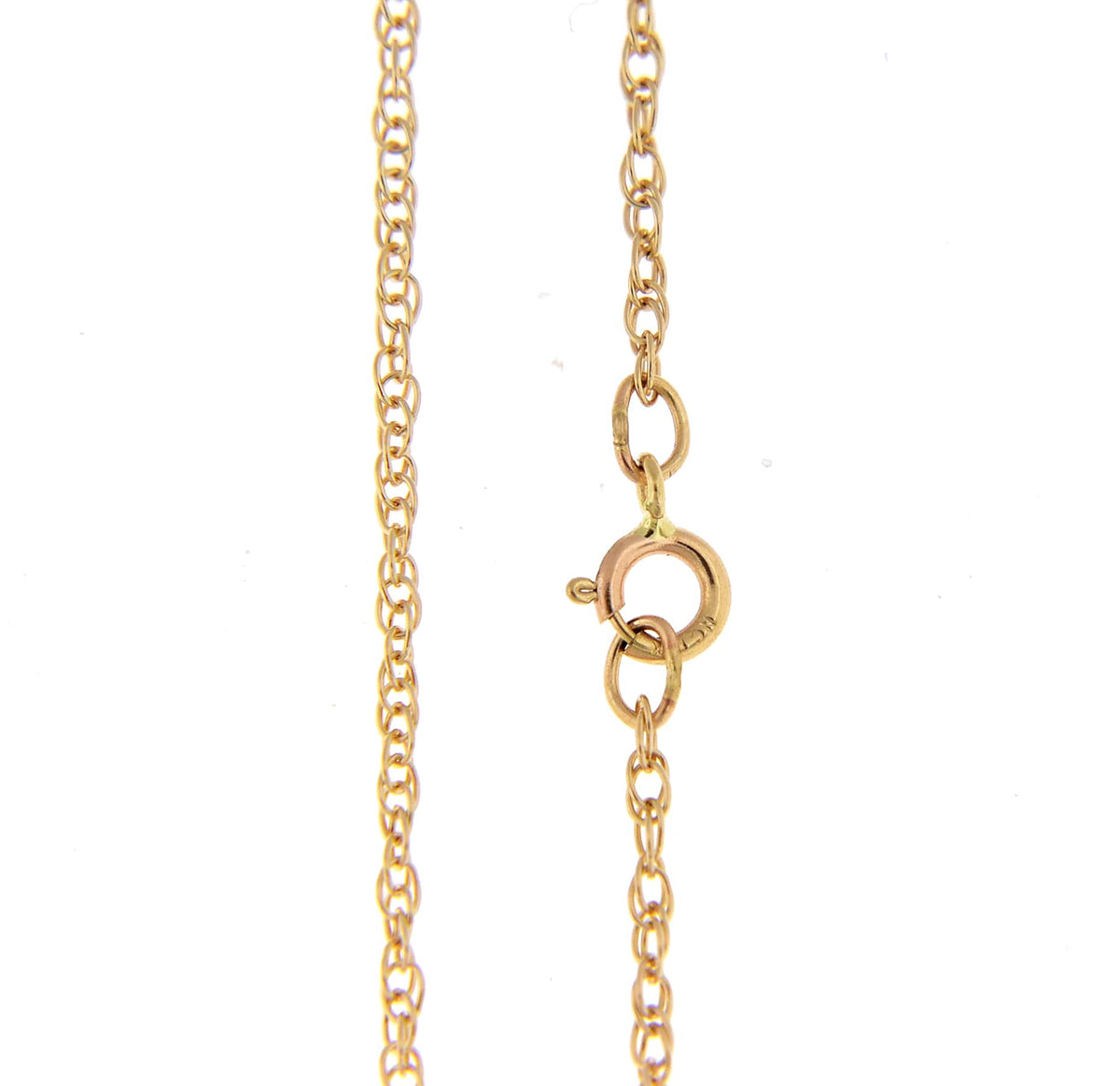 14k yellow gold 1.15mm cable rope bracelet anklet necklace choker pendant chain