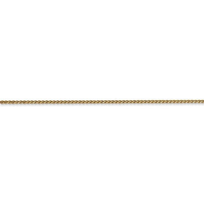 14k yellow gold diamond cut 1mm spiga wheat bracelet anklet choker necklace pendant chain
