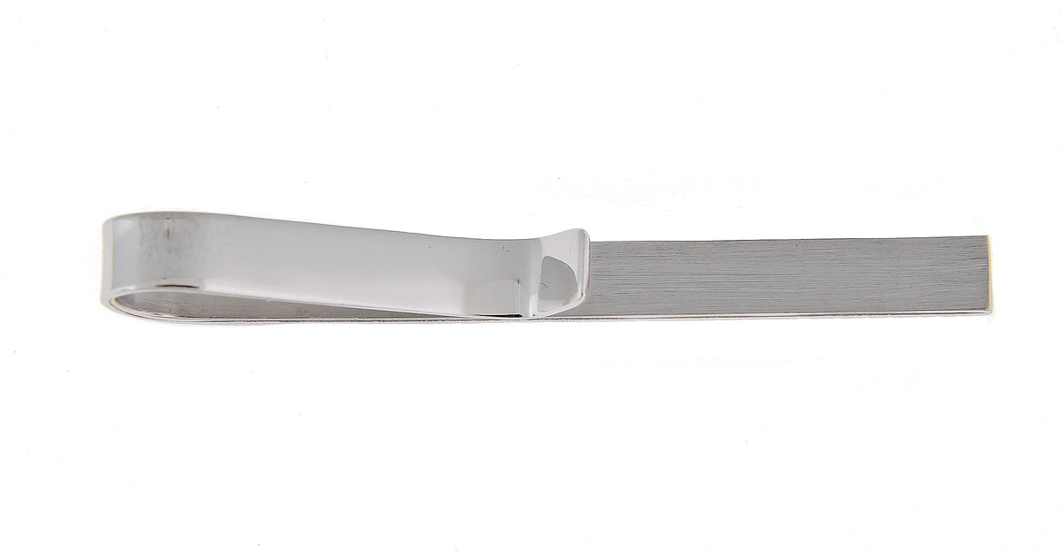 sterling silver engravable tie bar clip personalized engraved monogram