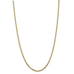 Load image into Gallery viewer, 14K Yellow Gold 2.9mm Beveled Curb Link Bracelet Anklet Choker Necklace Pendant Chain

