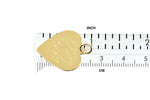 Lataa kuva Galleria-katseluun, 14k Yellow Gold 18mm Heart Disc Pendant Charm Personalized Monogram Engraved
