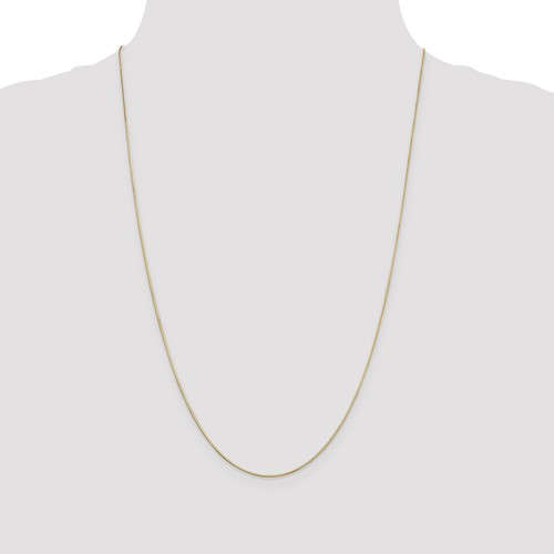 14k yellow gold 0.8mm octagonal snake bracelet anklet choker necklace pendant chain
