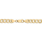 Carregar imagem no visualizador da galeria, 14K Yellow Gold 7mm Curb Link Bracelet Anklet Choker Necklace Pendant Chain

