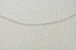 Carica l&#39;immagine nel visualizzatore di Gallery, 14k White Gold 0.42mm Thin Curb Bracelet Anklet Necklace Choker Pendant Chain
