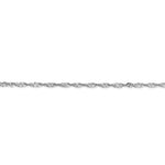 Load image into Gallery viewer, 14K White Gold 1.7mm Singapore Twisted Bracelet Anklet Choker Necklace Pendant Chain
