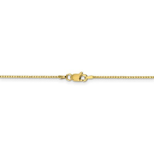 10K Yellow Gold 1mm Box Bracelet Anklet Choker Necklace Pendant Chain