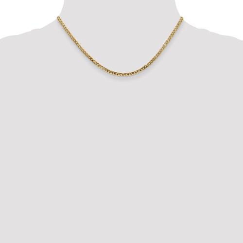 14k yellow gold 2.9mm beveled curb link bracelet anklet choker necklace pendant chain