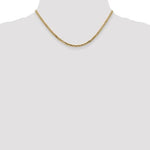Afbeelding in Gallery-weergave laden, 14K Yellow Gold 2.9mm Beveled Curb Link Bracelet Anklet Choker Necklace Pendant Chain

