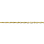 Afbeelding in Gallery-weergave laden, 10k Yellow Gold 1.7mm Singapore Twisted Bracelet Anklet Choker Necklace Pendant Chain

