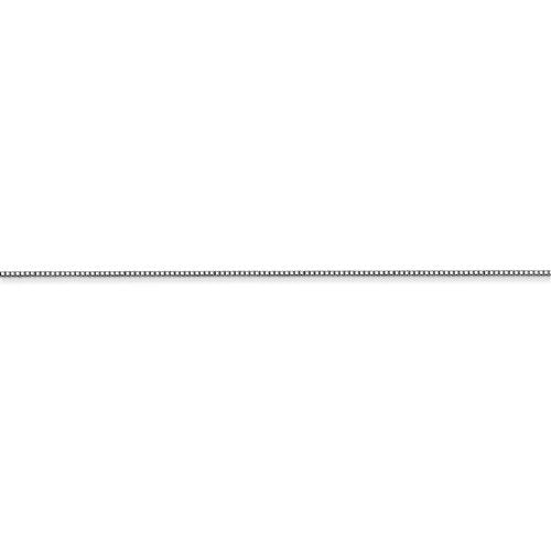 14k white gold 0.5mm box bracelet anklet necklace choker pendant chain