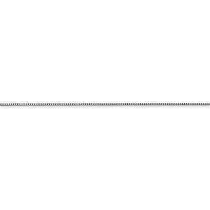 14k white gold 0.5mm box bracelet anklet necklace choker pendant chain