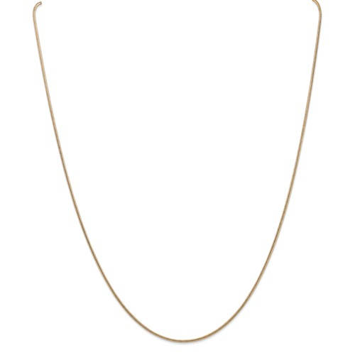 14k yellow gold 1.40mm classic round snake bracelet anklet necklace pendant chain