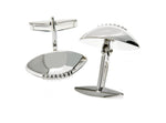 Load image into Gallery viewer, Sterling Silver Football Cufflinks Cuff Links JJ655
