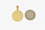 Lataa kuva Galleria-katseluun, 14k 10k Gold Sterling Silver Volleyball Personalized Engraved Pendant
