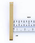 Lataa kuva Galleria-katseluun, 14k Yellow Gold Engravable Tie Bar Clip Personalized Engraved Monogram
