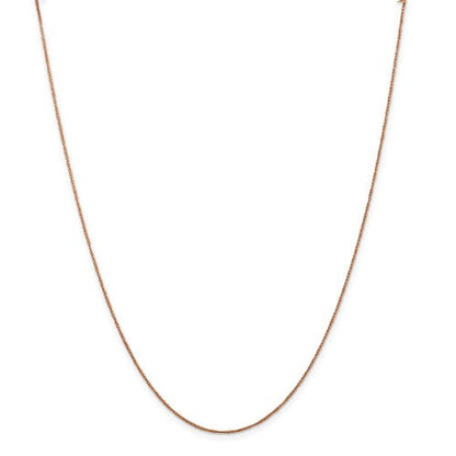 14k rose gold 0.70mm rope bracelet anklet choker necklace pendant chain