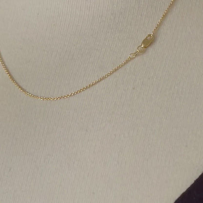 14k Yellow Gold 1mm Cable Bracelet Anklet Choker Necklace Pendant Chain