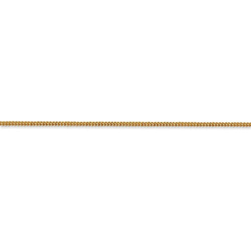 14k yellow gold 0.9mm franco bracelet anklet choker necklace pendant chain