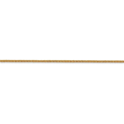 14k yellow gold 0.9mm franco bracelet anklet choker necklace pendant chain