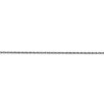 Load image into Gallery viewer, 10K White Gold 0.95mm Cable Rope Choker Necklace Pendant Chain Spring Ring Clasp
