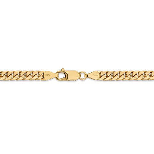 14k yellow gold 5mm miami cuban link bracelet anklet choker necklace pendant chain