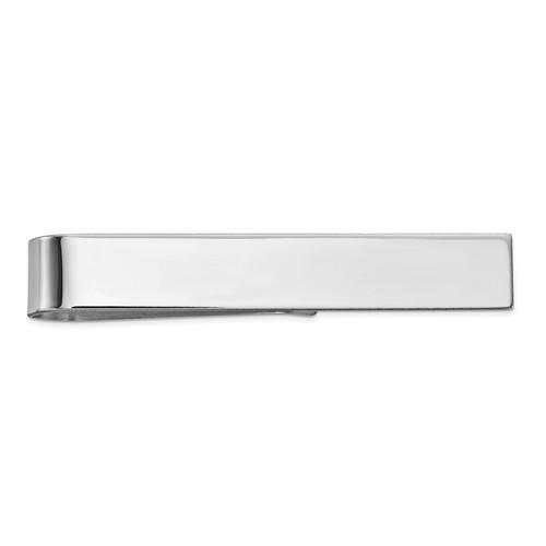 14k white gold engravable tie bar clip personalized engraved monogram