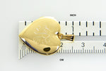 Load image into Gallery viewer, 14k Yellow Gold Heart Locket Pendant Charm
