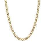 Załaduj obraz do przeglądarki galerii, 14K Yellow Gold 7mm Curb Link Bracelet Anklet Choker Necklace Pendant Chain
