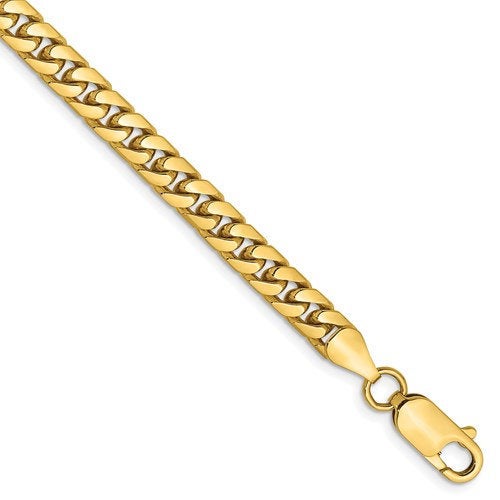 14k yellow gold 5mm miami cuban link bracelet anklet choker necklace pendant chain