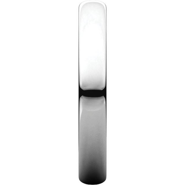 14k white gold 3mm wedding anniversary promise ring band half round light