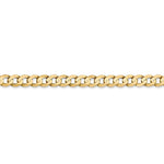 Load image into Gallery viewer, 14K Yellow Gold 4.5mm Open Concave Curb Bracelet Anklet Choker Necklace Pendant Chain
